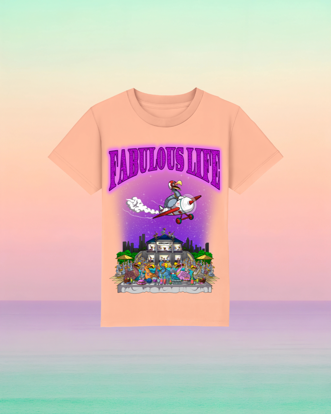 Fabulous Life – Kinder T-Shirt mit buntem Frontprint