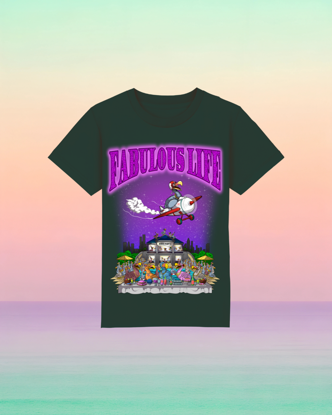 Fabulous Life – Kinder T-Shirt mit buntem Frontprint