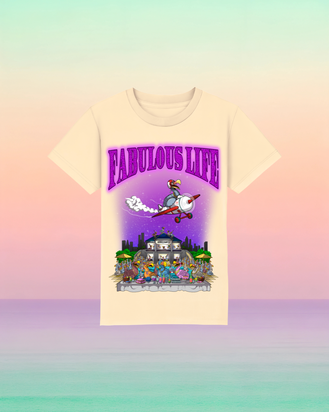 Fabulous Life – Kinder T-Shirt mit buntem Frontprint