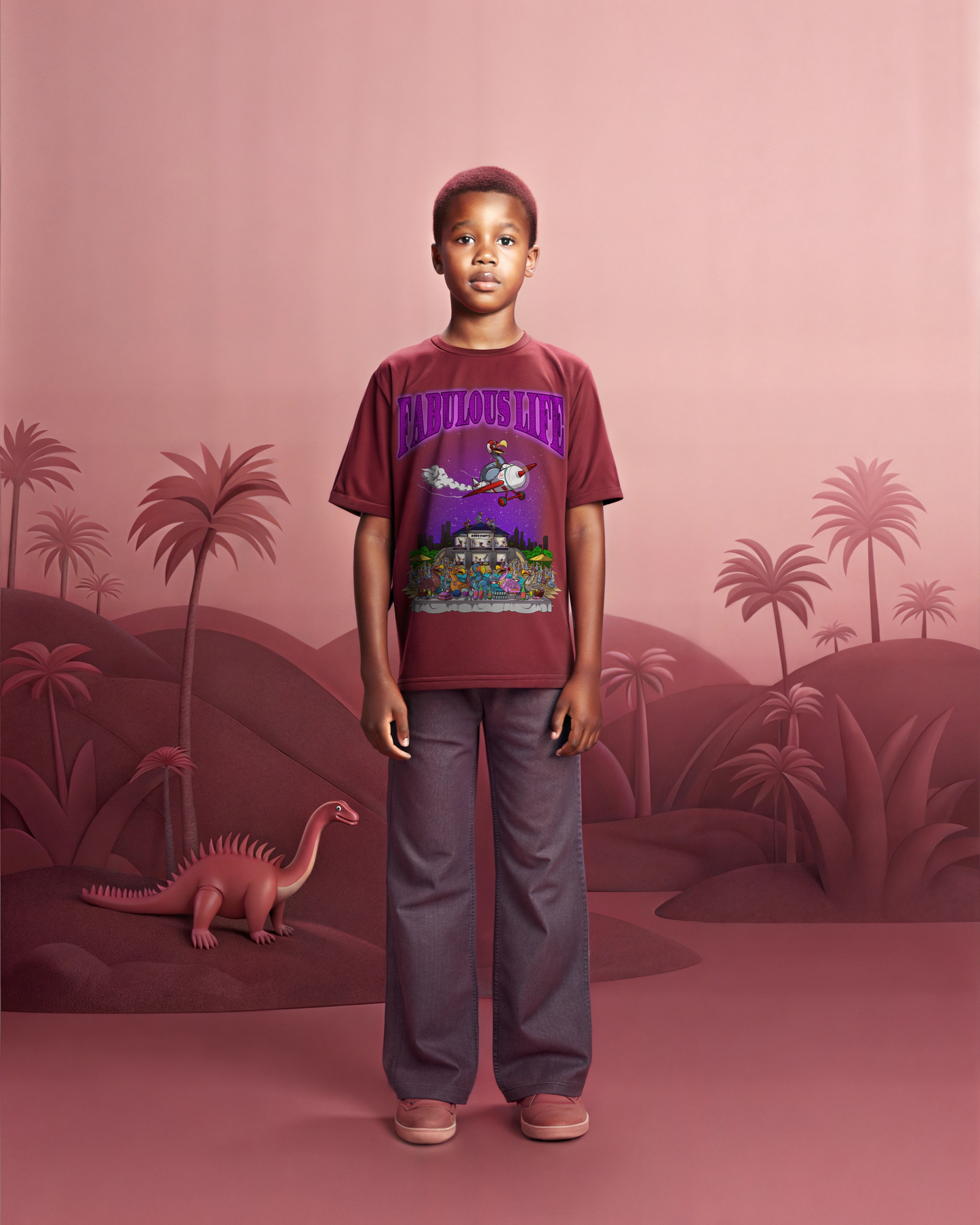 Fabulous Life – Kinder T-Shirt mit buntem Frontprint