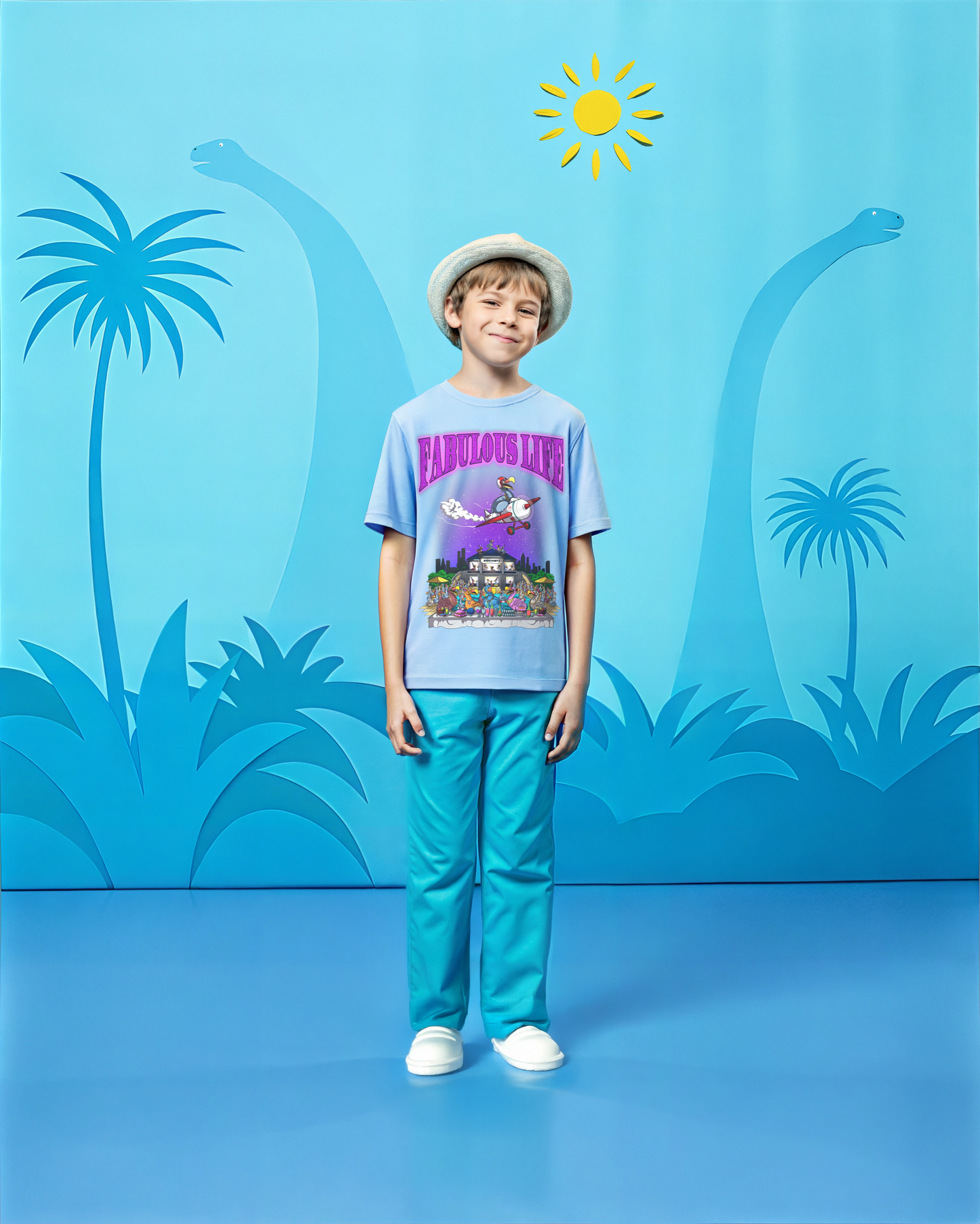 Fabulous Life – Kinder T-Shirt mit buntem Frontprint