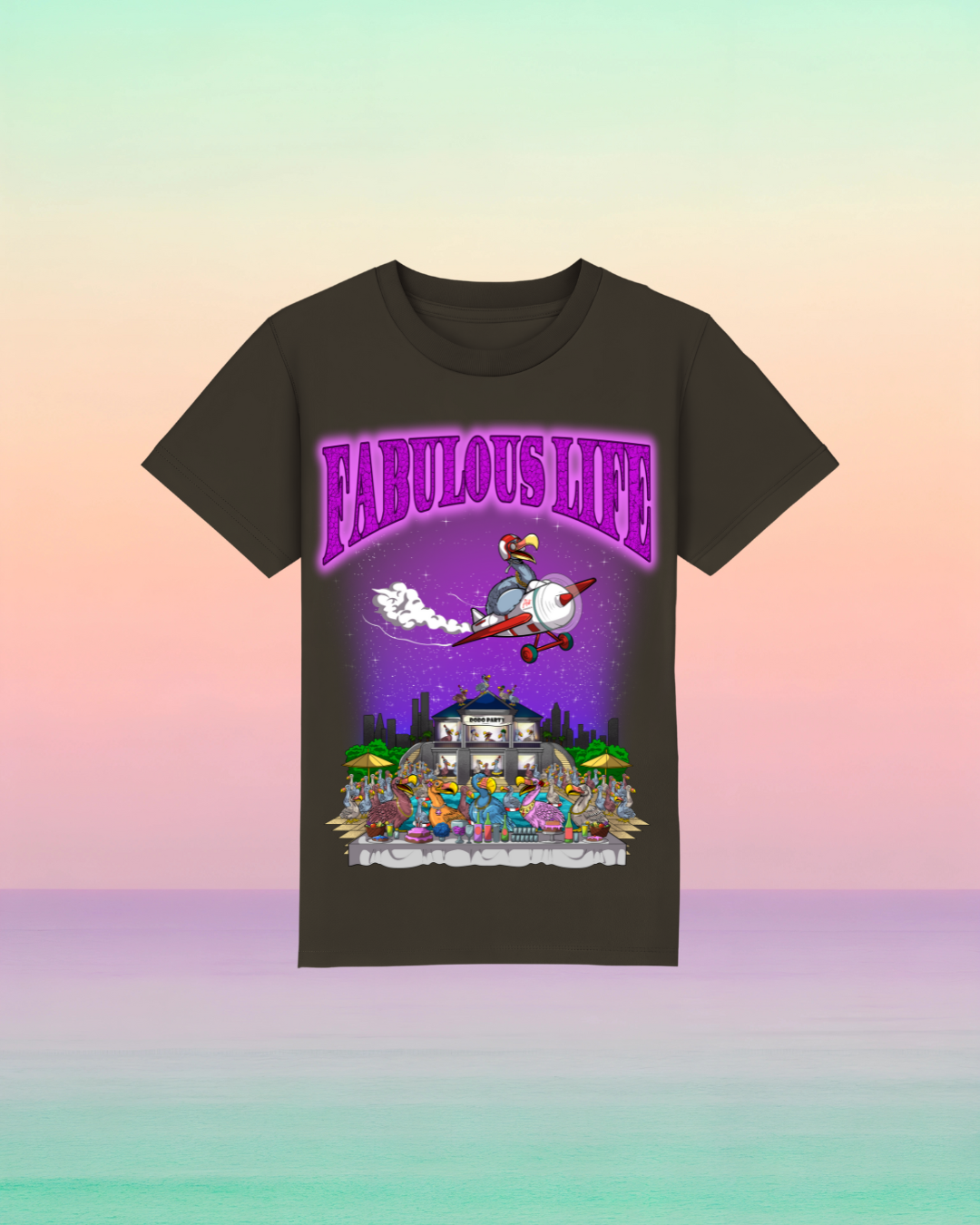 Fabulous Life – Kinder T-Shirt mit buntem Frontprint