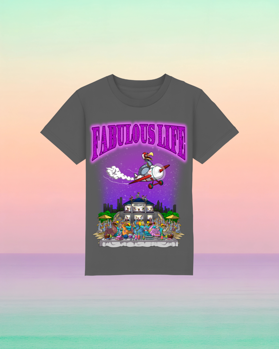 Fabulous Life – Kinder T-Shirt mit buntem Frontprint