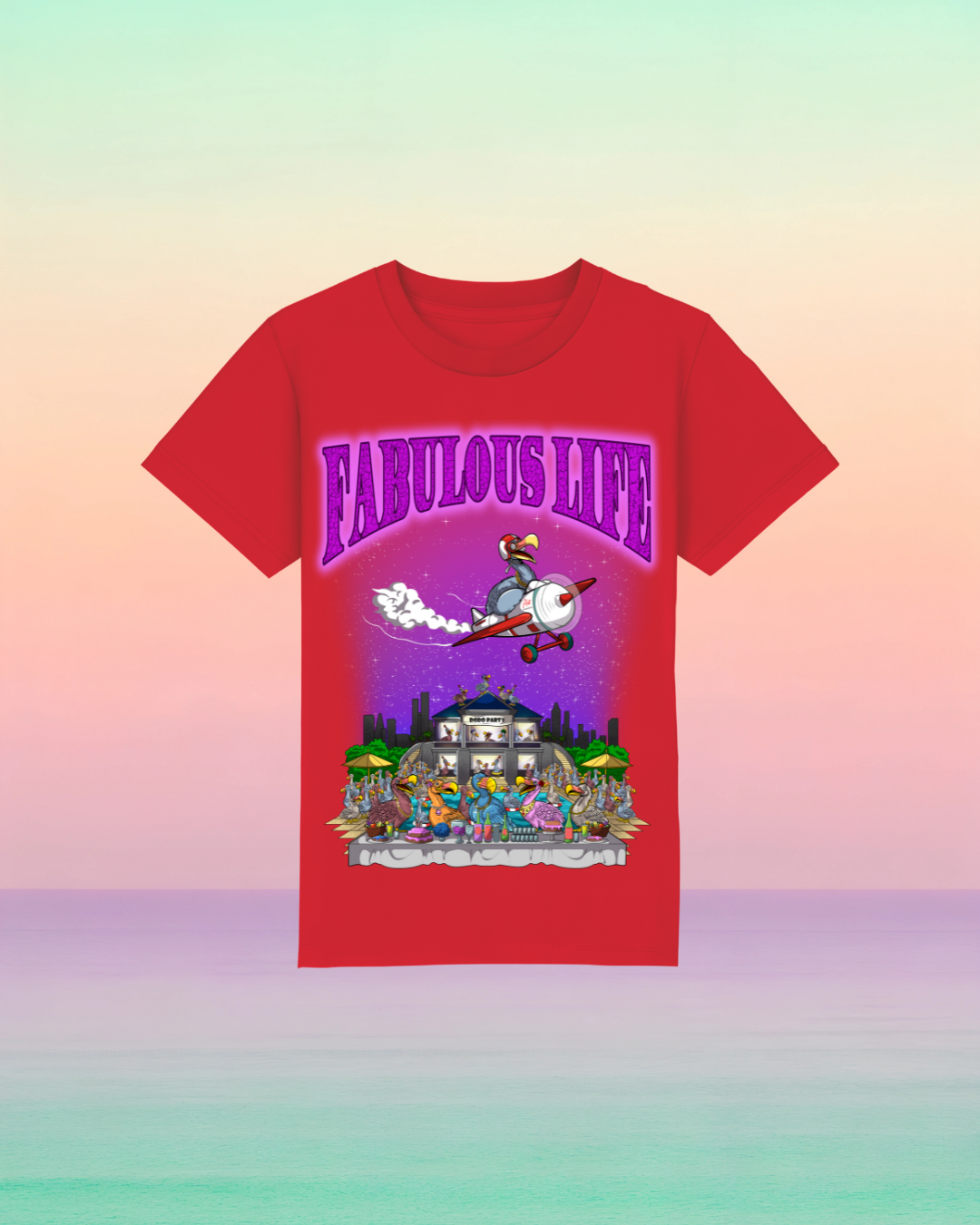 Fabulous Life – Kinder T-Shirt mit buntem Frontprint