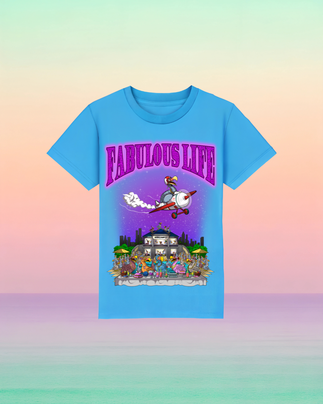 Fabulous Life – Kinder T-Shirt mit buntem Frontprint