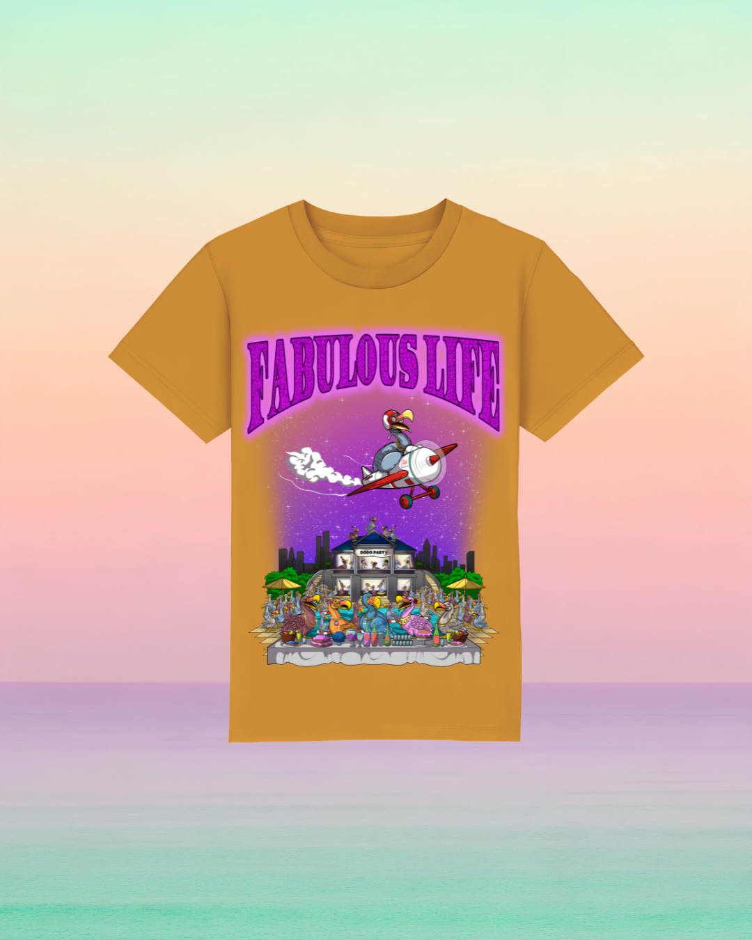 Fabulous Life – Kinder T-Shirt mit buntem Frontprint