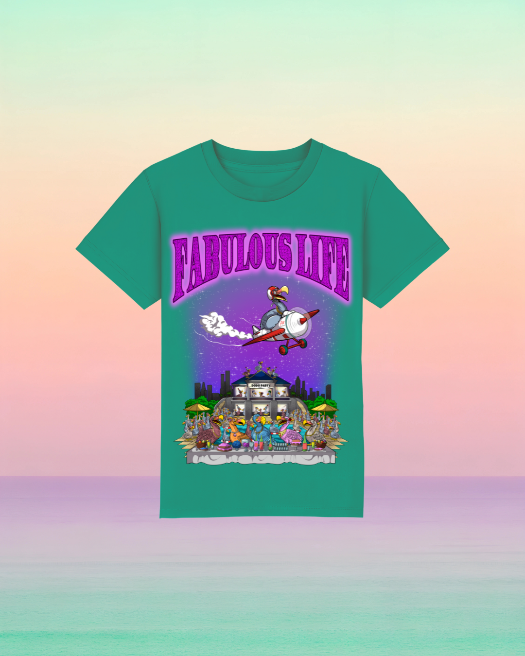 Fabulous Life – Kinder T-Shirt mit buntem Frontprint