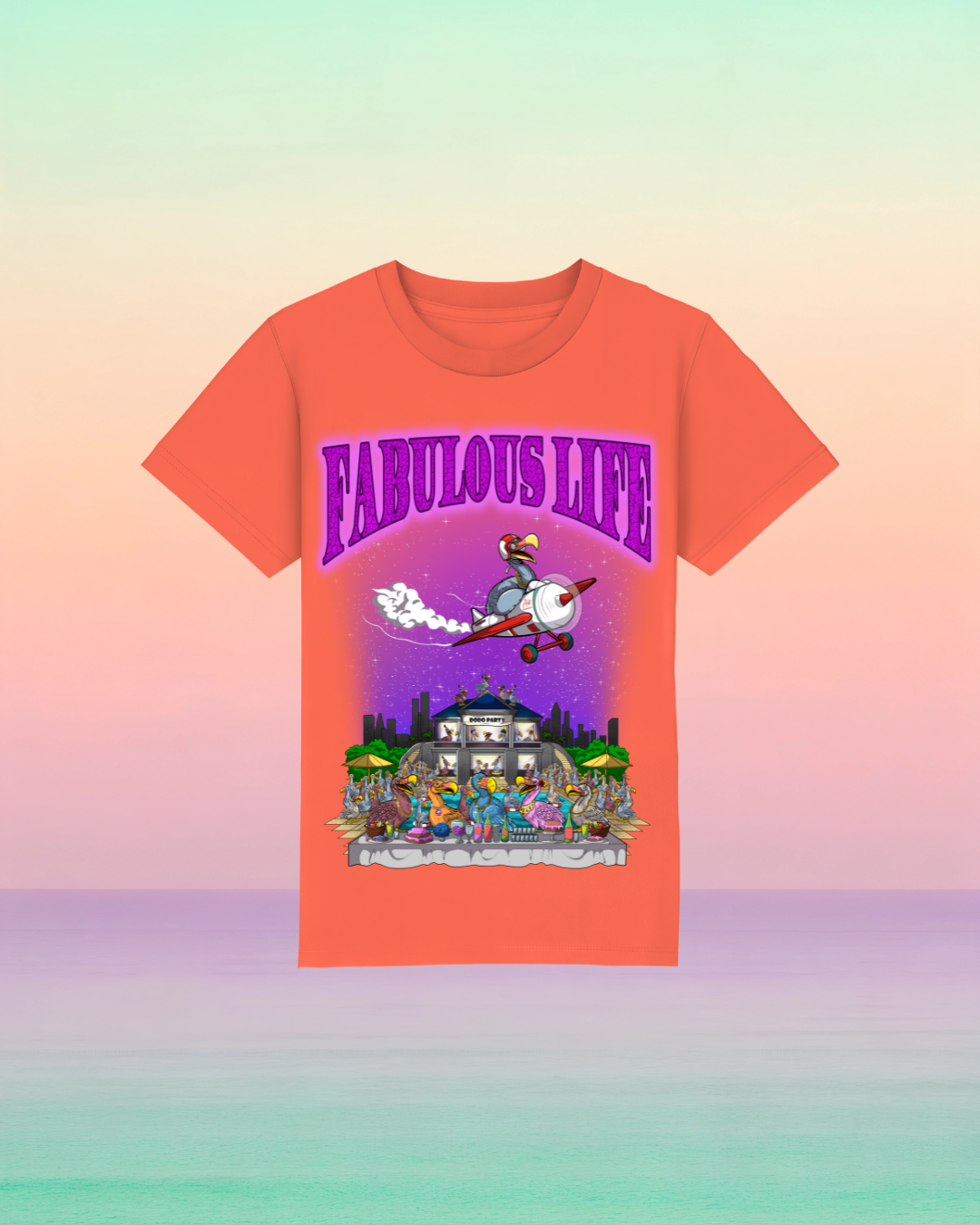 Fabulous Life – Kinder T-Shirt mit buntem Frontprint