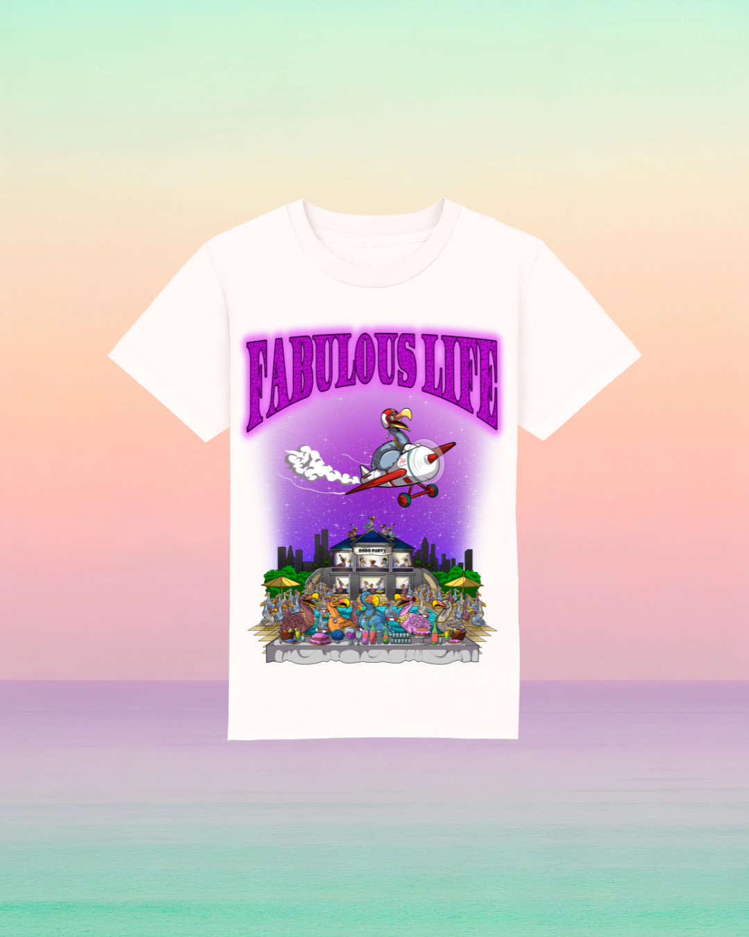 Fabulous Life – Kinder T-Shirt mit buntem Frontprint