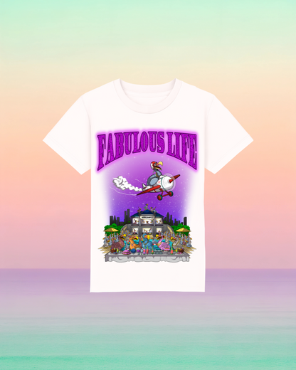 Fabulous Life – Kinder T-Shirt mit buntem Frontprint