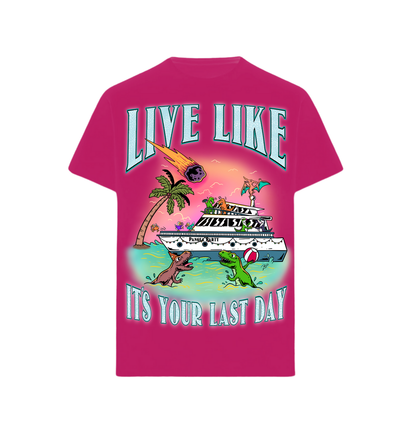 Regular Fit Shirt "LIVE LIKE ITS YOUR LAST DAY"