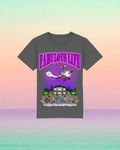 Fabulous Life – Kinder T-Shirt mit buntem Frontprint
