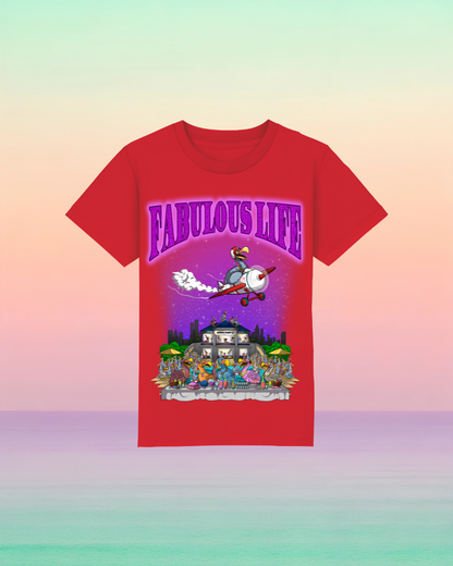 Fabulous Life – Kinder T-Shirt mit buntem Frontprint