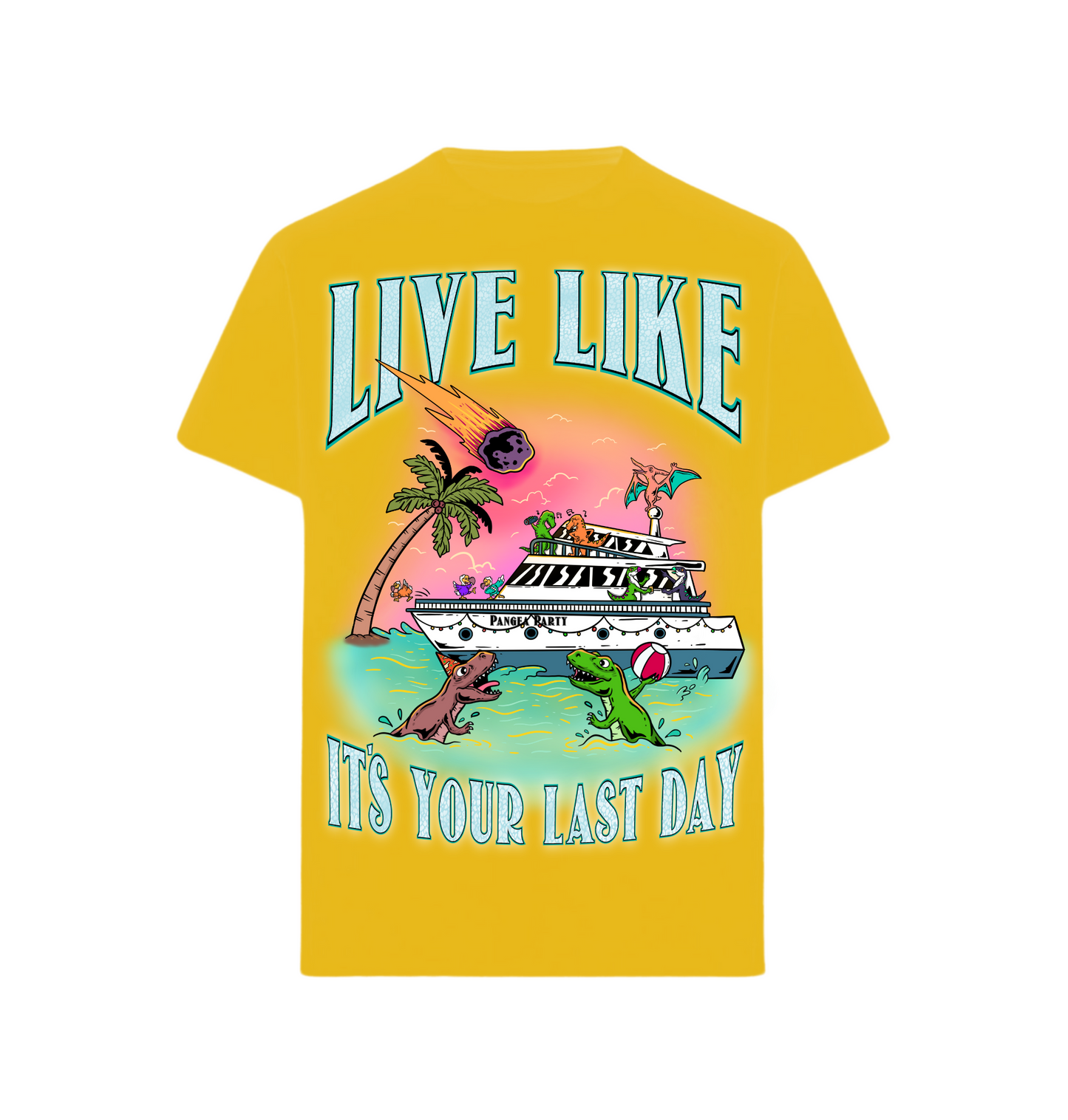 Regular Fit Shirt "LIVE LIKE ITS YOUR LAST DAY"