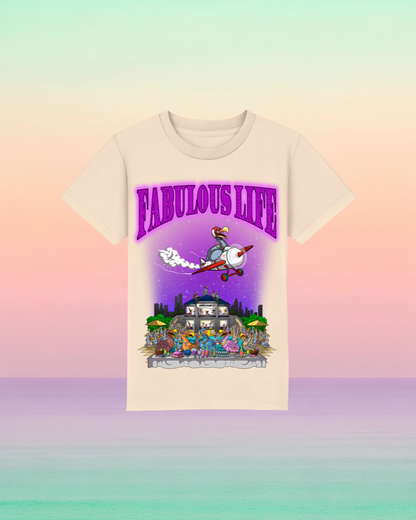 Fabulous Life – Kinder T-Shirt mit buntem Frontprint