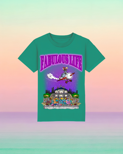Fabulous Life – Kinder T-Shirt mit buntem Frontprint