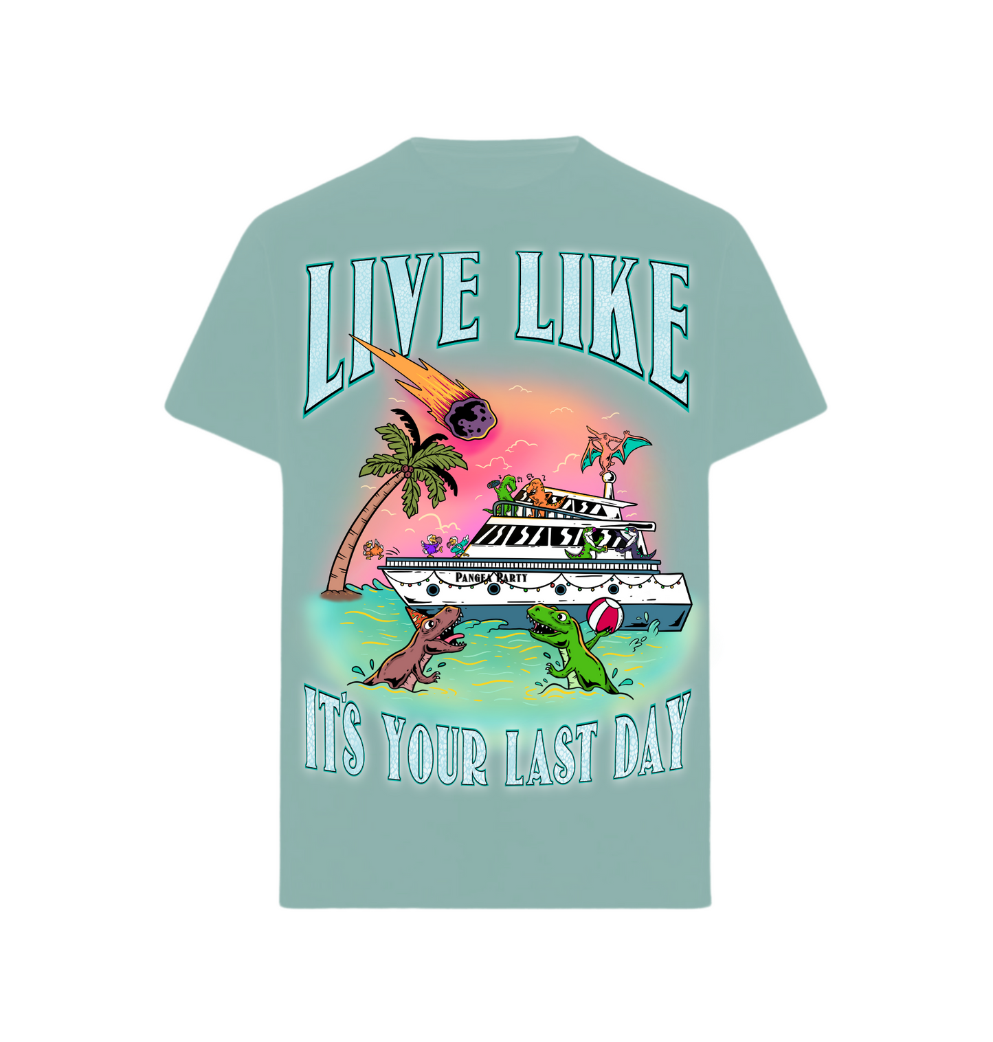 Regular Fit Shirt "LIVE LIKE ITS YOUR LAST DAY"