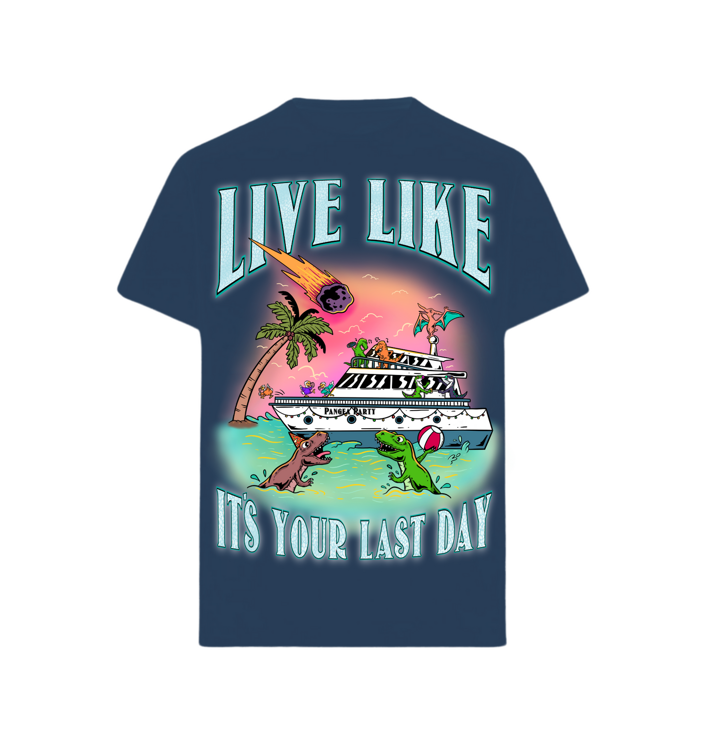 Regular Fit Shirt "LIVE LIKE ITS YOUR LAST DAY"