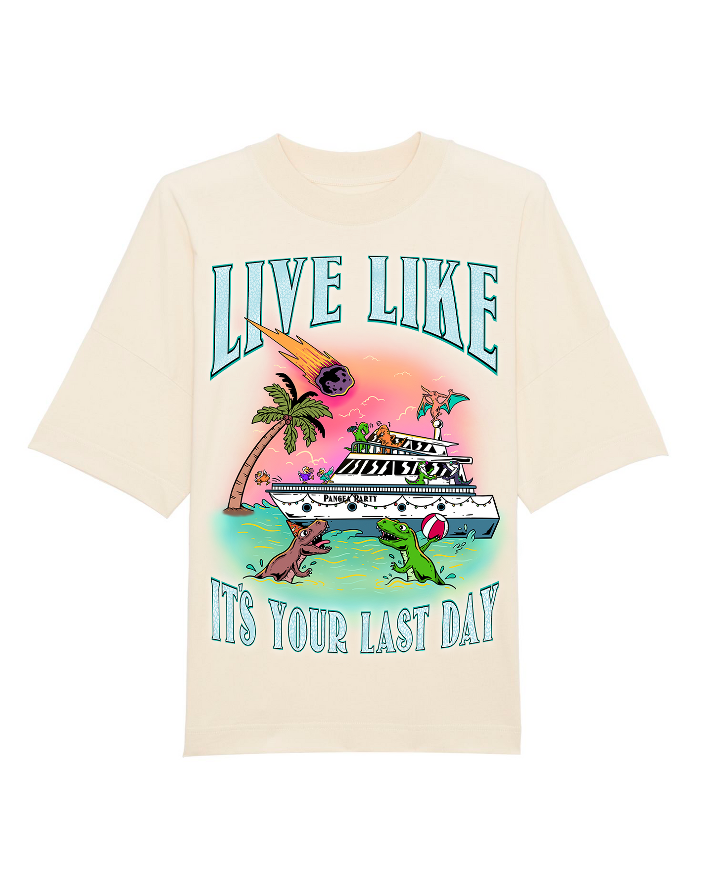 Unisex Heavy Shirt ”LIVE LIKE IT'S YOUR LAST DAY"