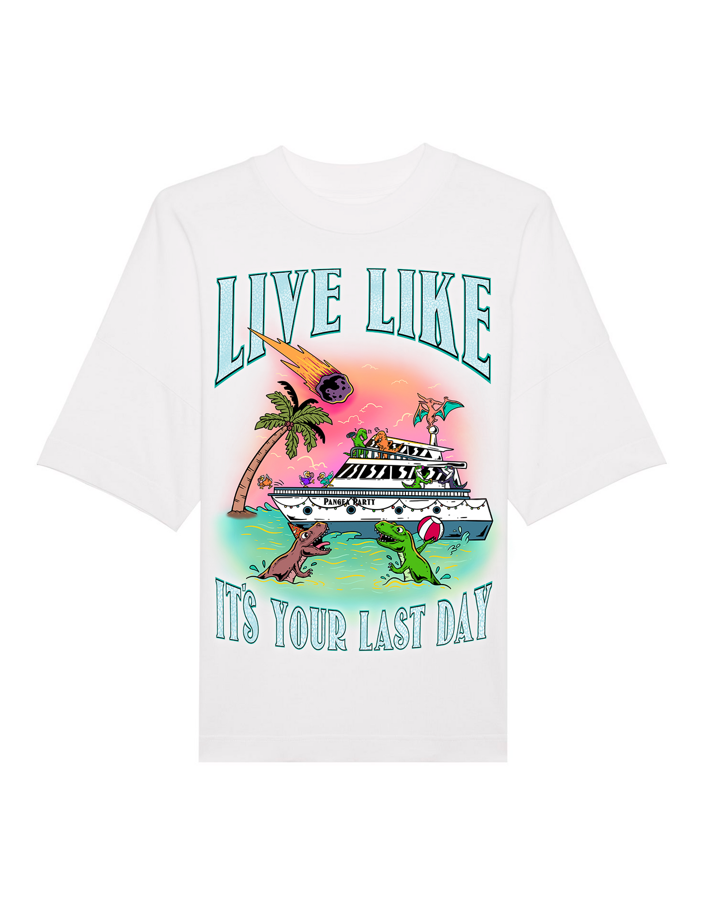 Unisex Heavy Shirt ”LIVE LIKE IT'S YOUR LAST DAY"