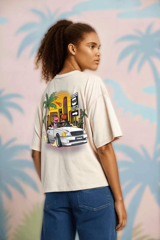 Stay Classic – Heavy T-Shirt mit rotem Logo auf der Brust